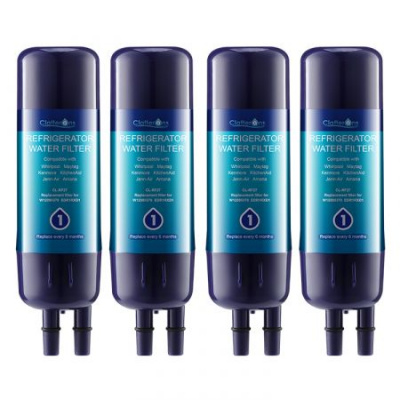 Clatterans CL-RF27 Replacement Refrigerator Water Filter for Filter1 W10295370 & 9930 Water Filter, 4-Pack