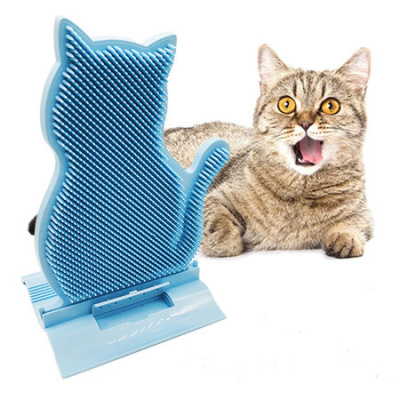 Cat comb brush cats wall corner massage scrub face with tickle comb pet