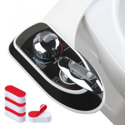 Hot and Cold Water Non-Electric Bidet Toilet Attachment for Sanitary and Feminine Wash With Self-cleaning Dual Nozzle
