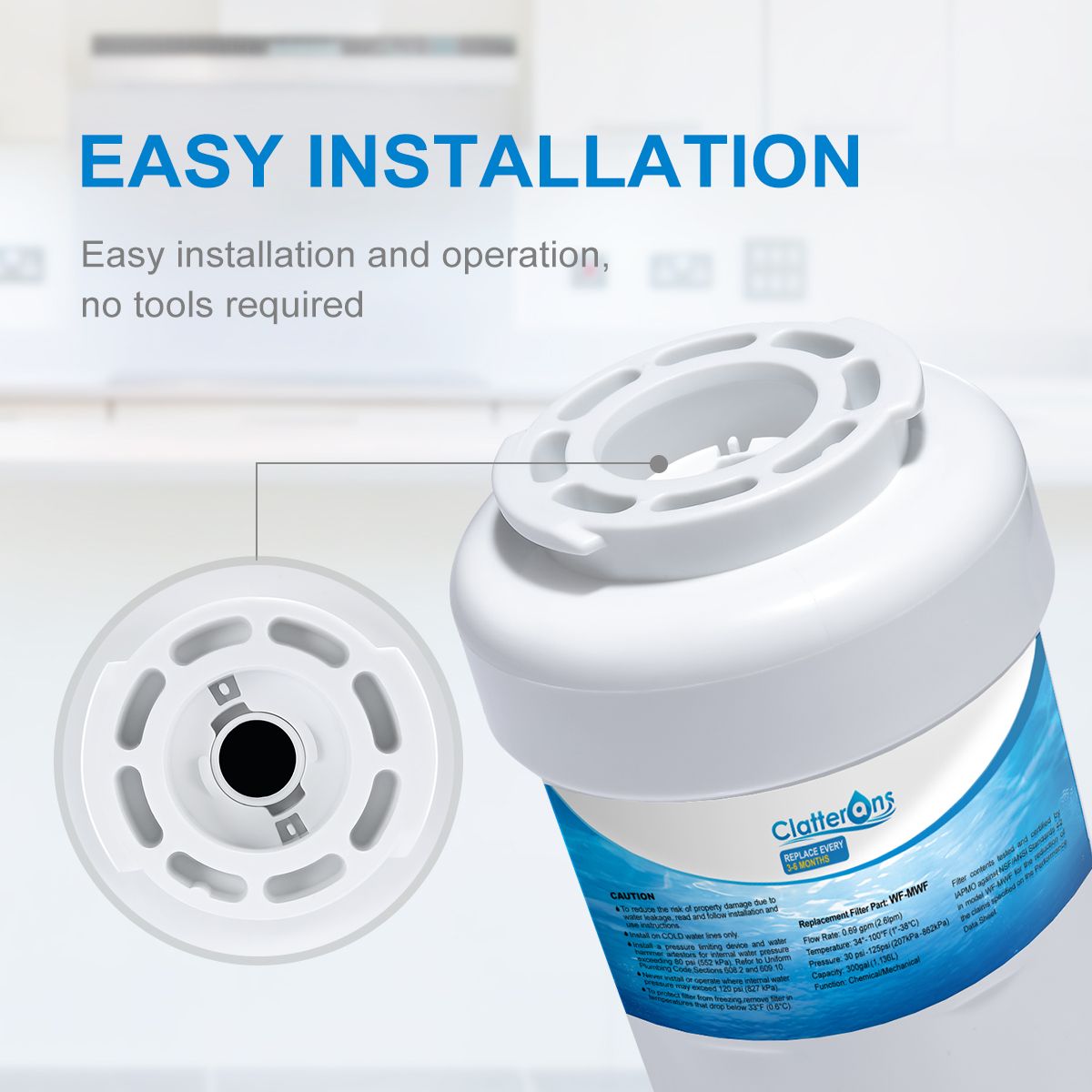 GE MWF Refrigerator Water Filter Smartwater Kenmore 9991 Hotpoint HWFA