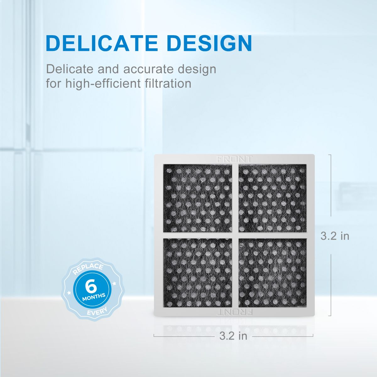 LG LT120F ADQ73214404 Refrigerator Air Filter, Kenmore elite 469918 air