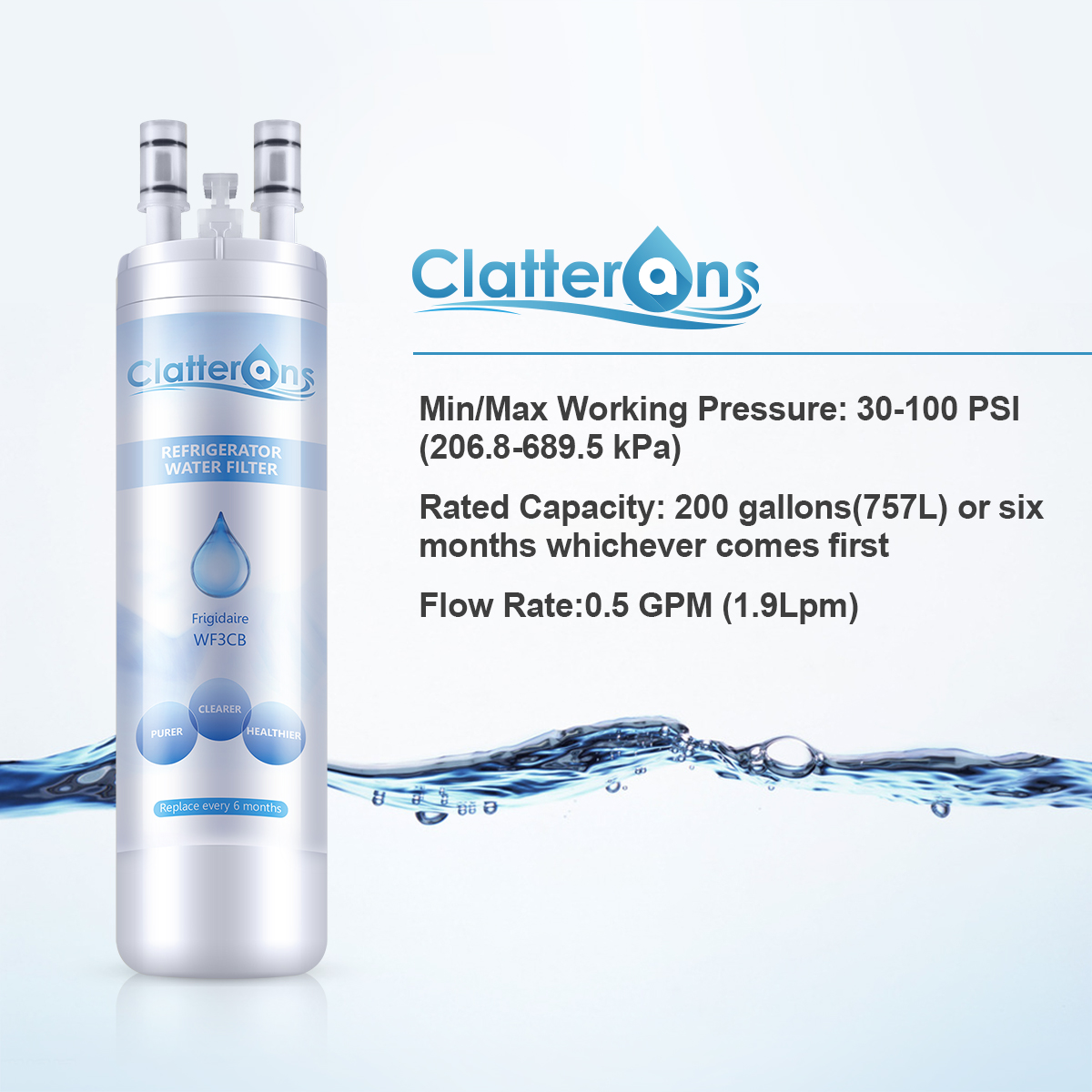 Frigidaire WF3CB Refrigerator Water Filter Pure Source 3 water filter