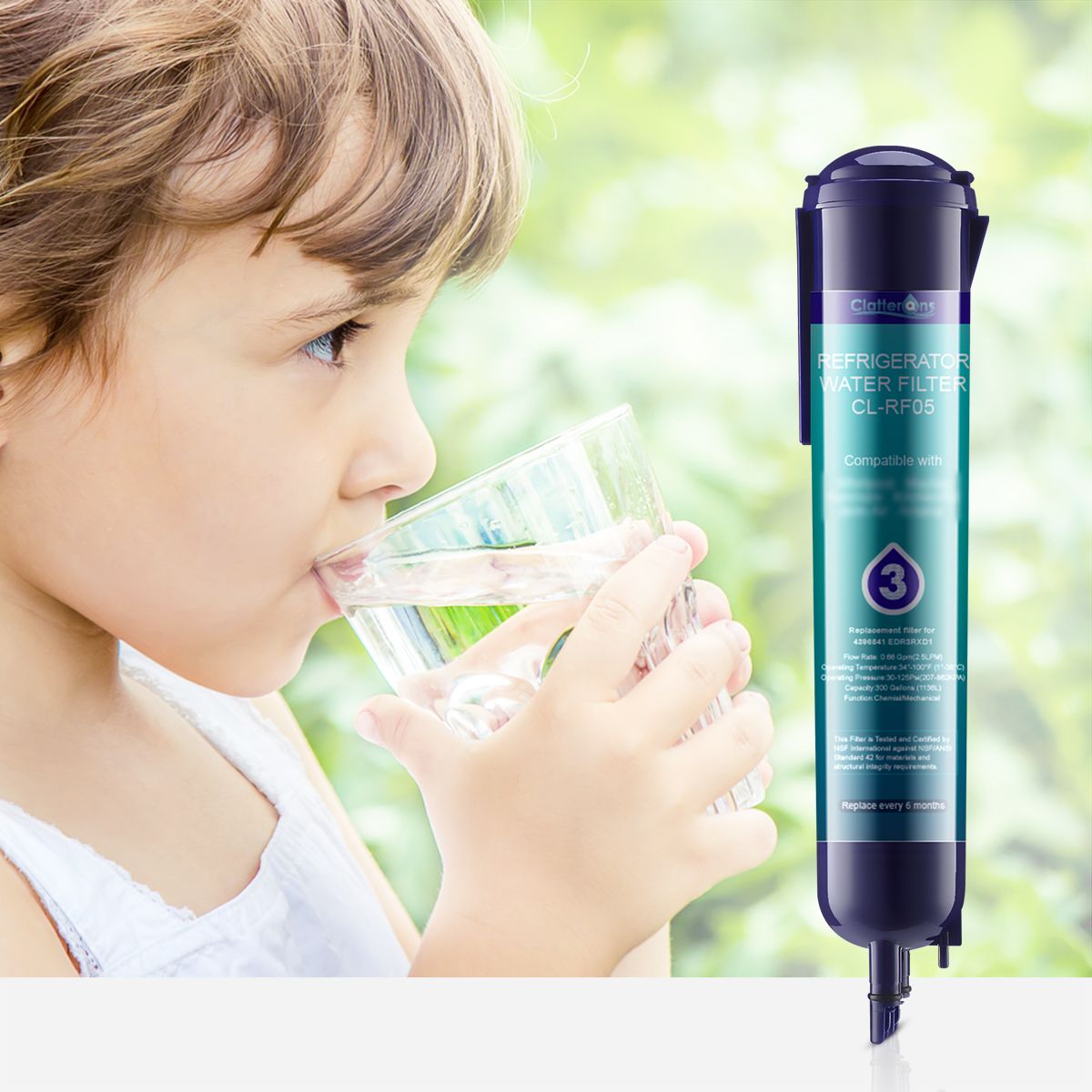 Refrigerator Water Filter 3 4396710 4396841 & Kenmore 9030 Water Filter