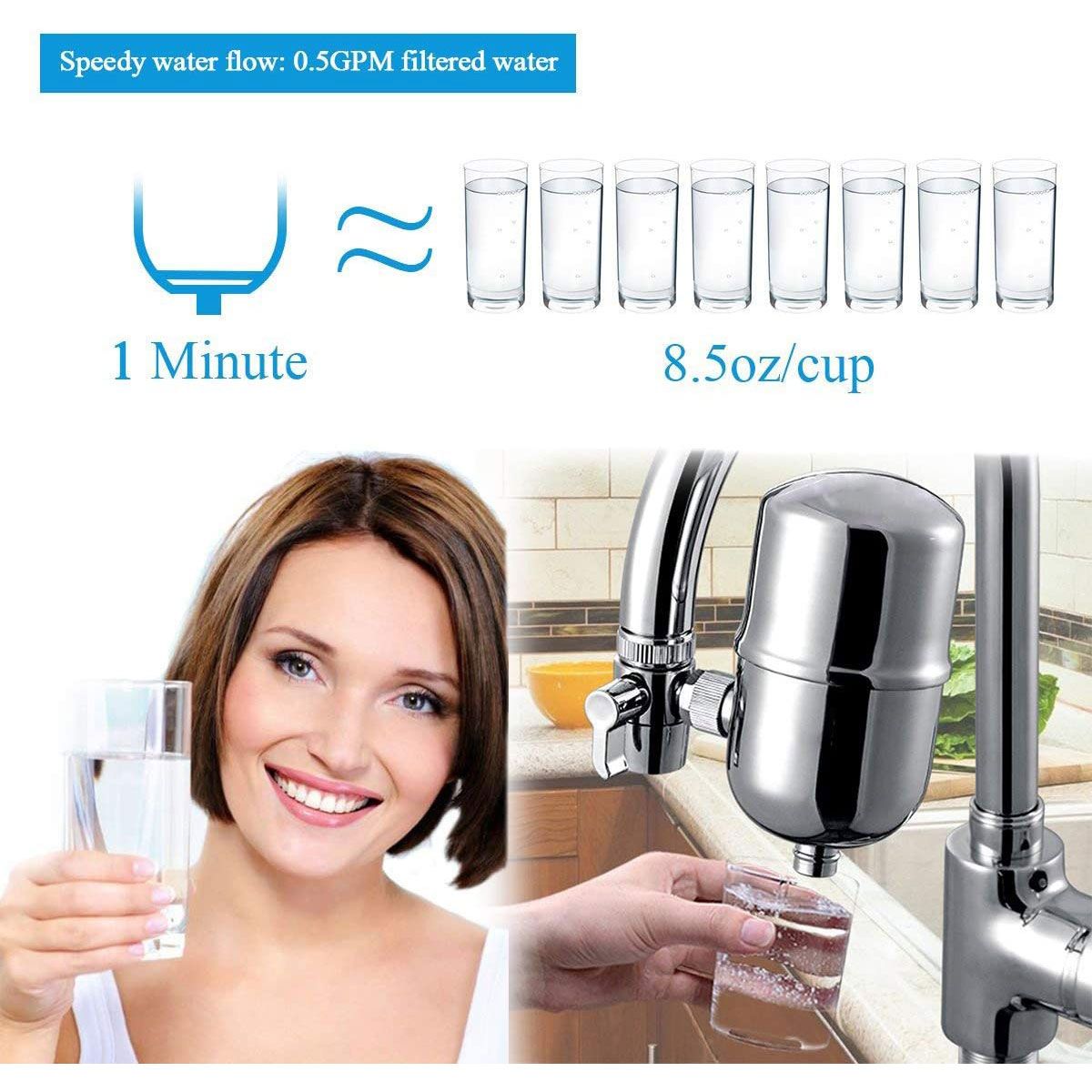 Advanced Faucet Water Filter System Stainless Steel Tap Water Filtration System