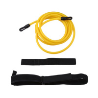 4m adjustable swimming resistance training elastic belt exerciser safety rope latex tubes swimming training