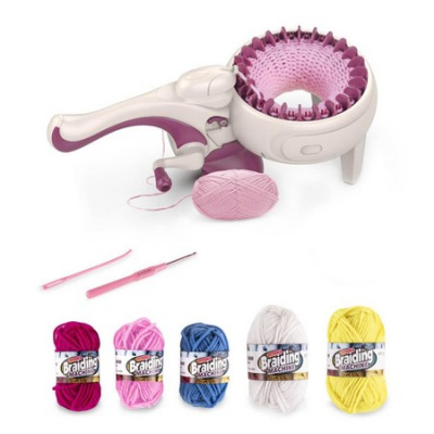 Smart Knitting Machine, Needles Knitting Loom Machines Set, Suitable for Adults and Kids (with Wool)