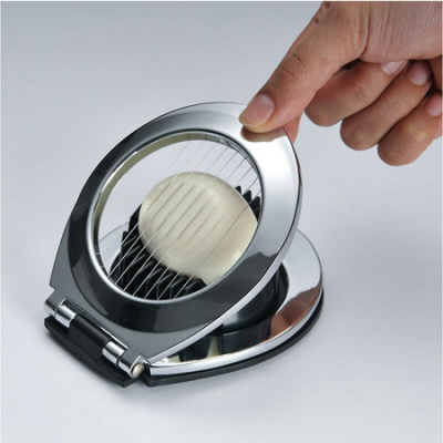 Stainless Steel Egg Slicer with 3 Cutting Styles