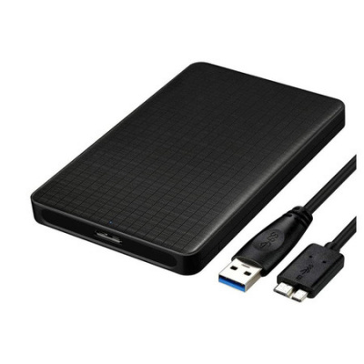 2.5 Inch SATA to USB 3.0 Tool-free External Hard Drive Enclosure (Black)