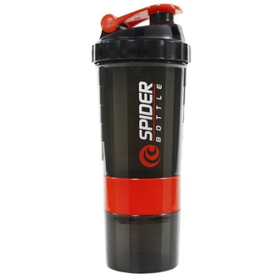 Three Layers Cup Large Capacity Water Bottle Plastic Mixing Cup Body-Building Exercise Bottle
