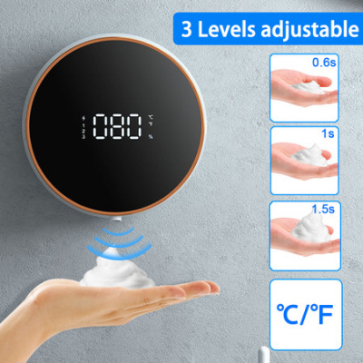Automatic soap dispenser USB liquid foam machine wall-mounted infrared sensor electric hands free hand sanitizer tool