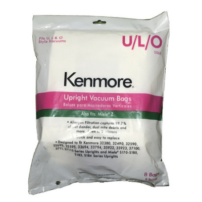 Kenmore 50104 8Pack Style U/L/O Upright Vacuum Bags