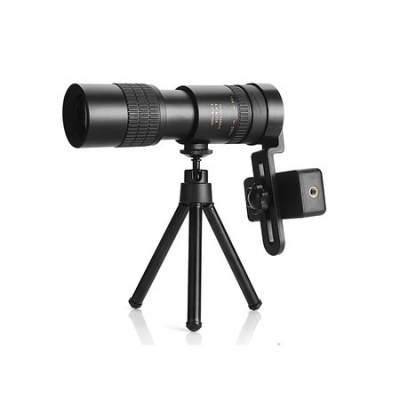 10-300x40 Zoom Telescope Professional HD Monocular Retractable Telescopic for Outdoor Camping Travel - Red