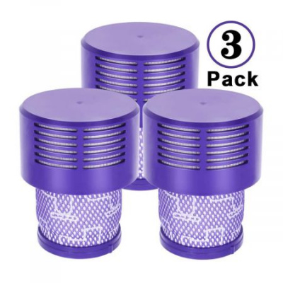 3-Pack Vacuum Filter Replacement Compatible with Dyson Cyclone V10 V12 Absolute Animal Motorhead Total Clean