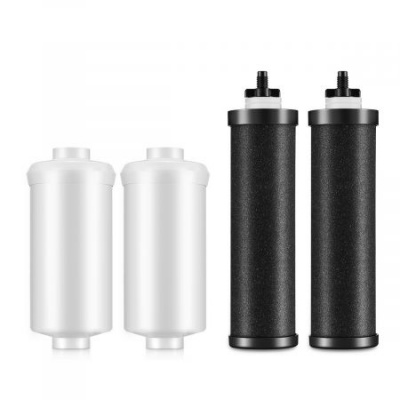 Clatterans Replacement Water Filter for Black Berkey BB9-2 & Fluoride Filters PF-2  Set of 4