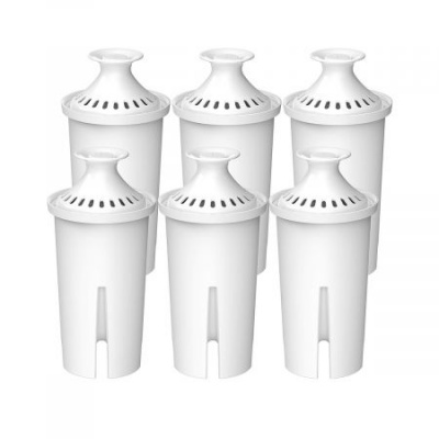 Clatterans Pitcher Water Filter, Replacement for Brita Classic 35557, OB03, Mavea 107007, Compatible with Brita Pitchers Grand, Lake, Capri, Wave and More (Pack of 6)
