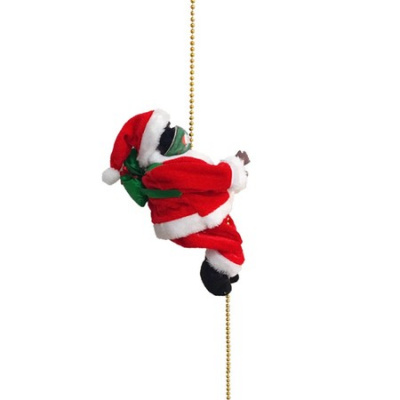 Santa Wearing Face Mask Electric Christmas  Climbing Rope
