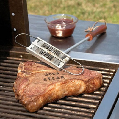 Barbecue Security Tools Stamp Hot Stamping Personality Changeable 55 Letters Steak Mold Barbecue Meat BBQ Tool Outdoor
