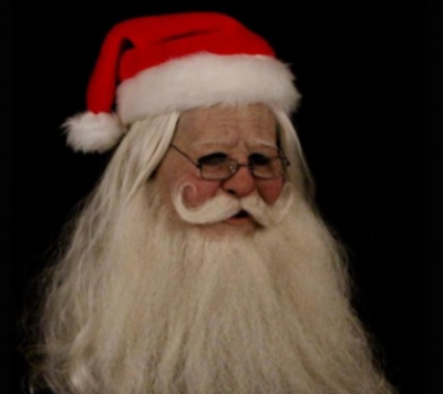 Merry Christmas Santa Claus Latex Mask Outdoor Ornamen Cute Santa Claus Costume Masquerade Wig Beard Dress up Xmas Party - male