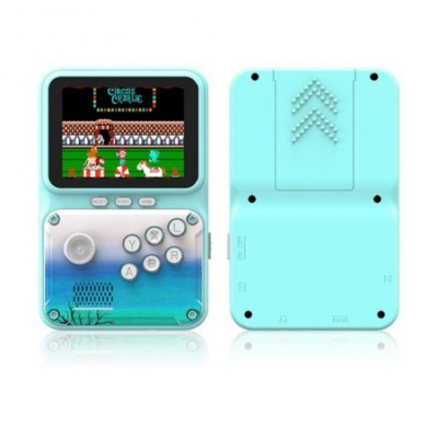 Built In 500 Classic Games Handheld Video Game Console TV Display Color Screen With Controller Col.Lt.Blue