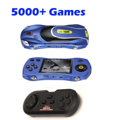 5000 Games Handheld Console Retro Classic Games 3.0 LCD Screen TV Output Support 2 players BLUE