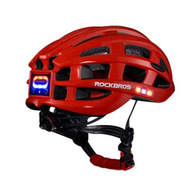 Illuminated bicycle helmet with 20adjustable USB charging and waterproof