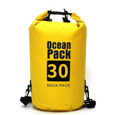 30LWaterproof Dry Bag Back Pack Sack Rafting Canoing Boating Water Resistance Yellow