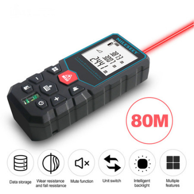 Digital Laser Distance Meter, + -2mm Precision Electric Laser Rangefinder