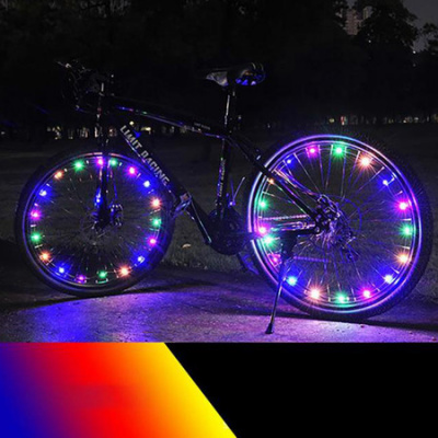 Mini Bicycle LED Neon Tail Light MTB Wheel Craft Stickers Wheel Spoke Lamp Cycling Warning Light 1PACK