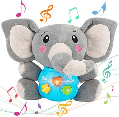 Baby Plush Elephant Toys With Music