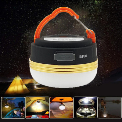 Mini Portable Camping Lights 3W LED Camping Lantern Tents Outdoor Hiking Night Hanging Lamp USB Rechargeable