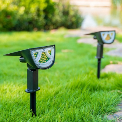 Solar Powered Lawn Lamp IP65 Waterproof Ground Light 120 Degree Rotation Garden Lamp Plug-in Street Light