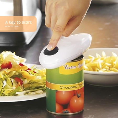 One Touch and Go Professional Can Opener Electric Can Opener Restaurant Can Opener Smooth Edge Automatic Electric Can/Tin Opener Best Can Opener Electric for Seniors and Chefs